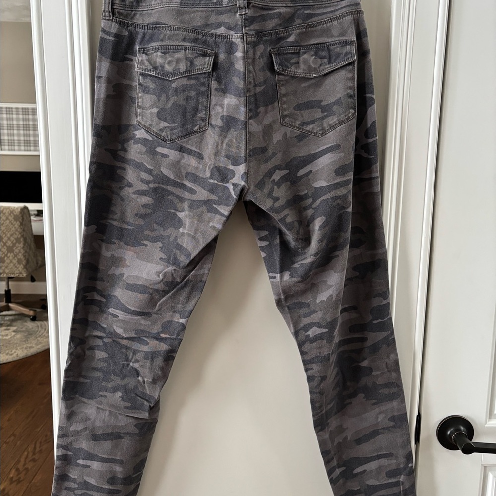 LOFT Gray Camouflage Trousers - Picture 7 of 8